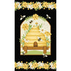 Bee You! - 24 Inch Beehive Panel - 110P-049 - Henry Glass - Flowers