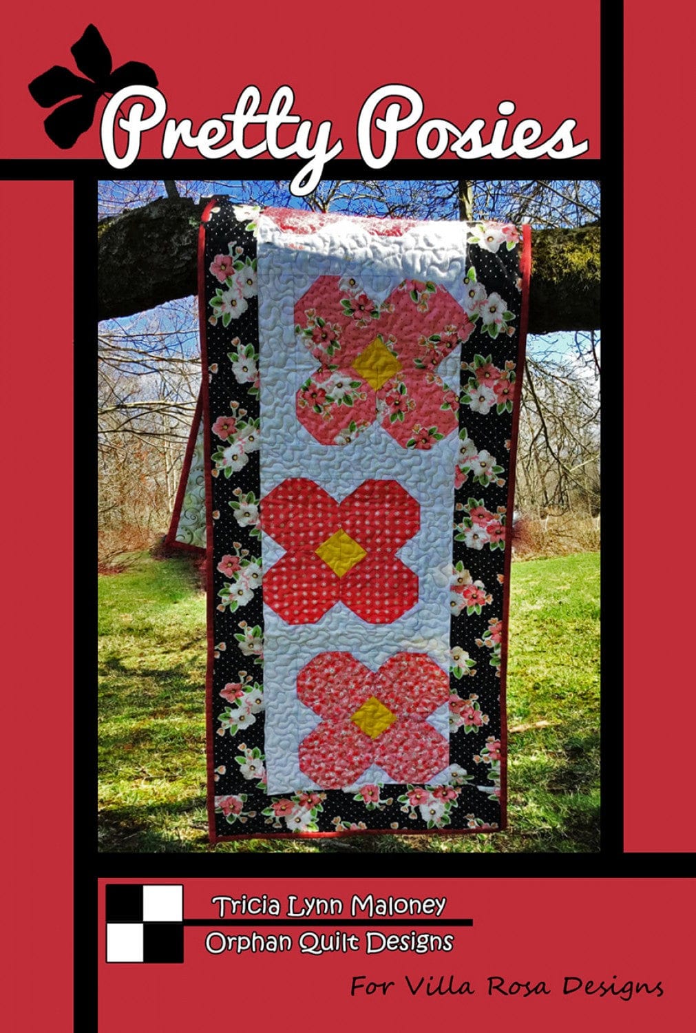 Pretty Posies Table Topper Pattern - Villa Rosa Designs