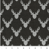 Reindeer Lodge - Charcoal Knit Look Deer - 21191705-2 - Camelot Design Studio