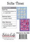 Suite Times Pattern - 3-yard Quilt - Fabric Cafe