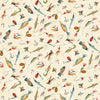 Down by the Lake - Tan Fishing Lures - 39731-272 - Wilmington Prints