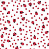 Ladybug Mania - White Dot- Y3179-1 - Clothworks - Kids Prints - Flower