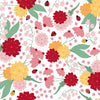 Ladybug Mania - White Floral- Y3175-1 - Clothworks - Kids Prints - Flower