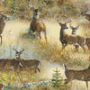 Wild Wings Deer Scenic - Animal Wildlife Fabric