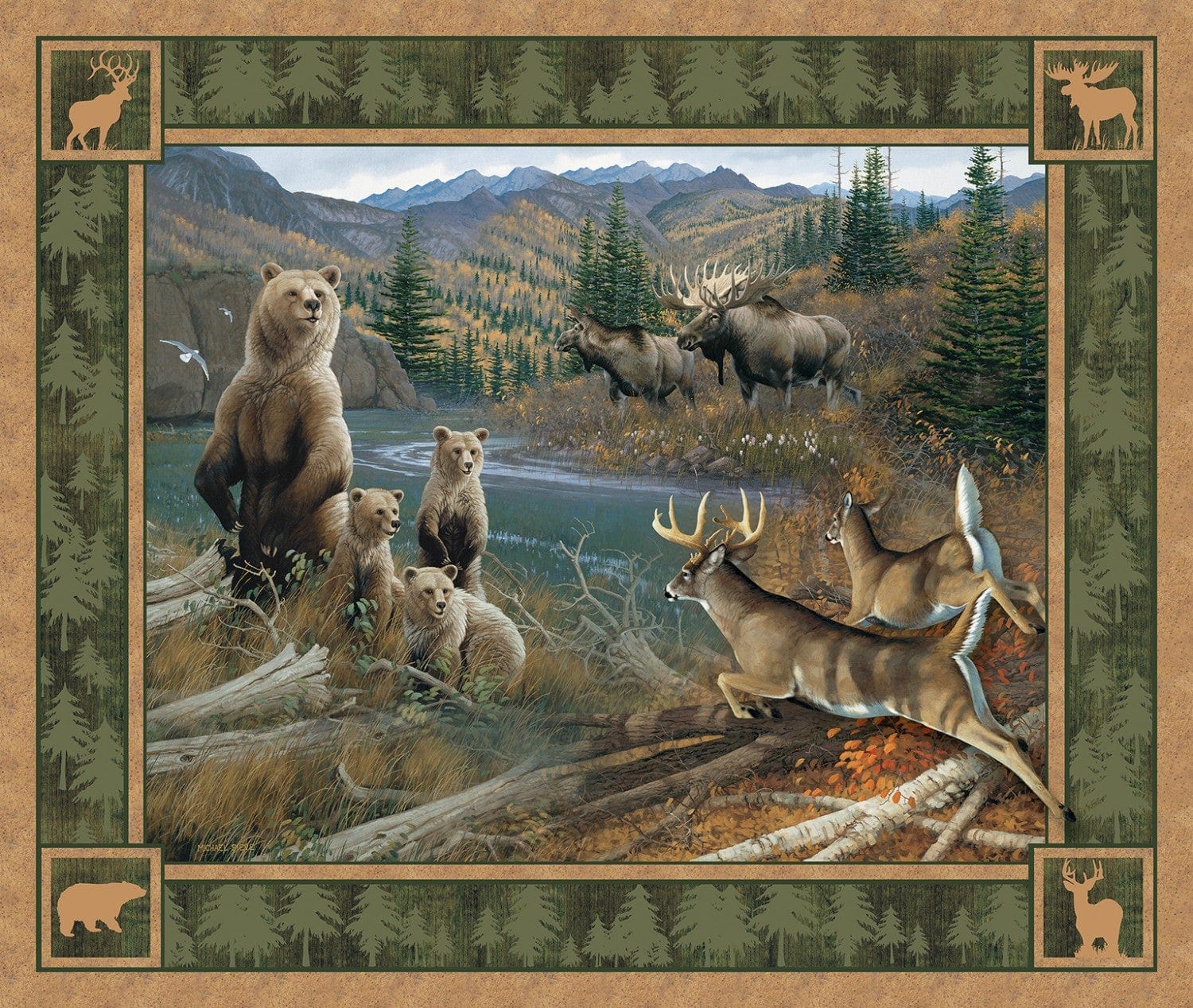 Wild Wings Northern Rim - Animal Wildlife - Panel