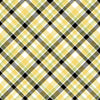 Bee You! - Yellow/Black Bias Plaid - 101-049 - Henry Glass - Flowers