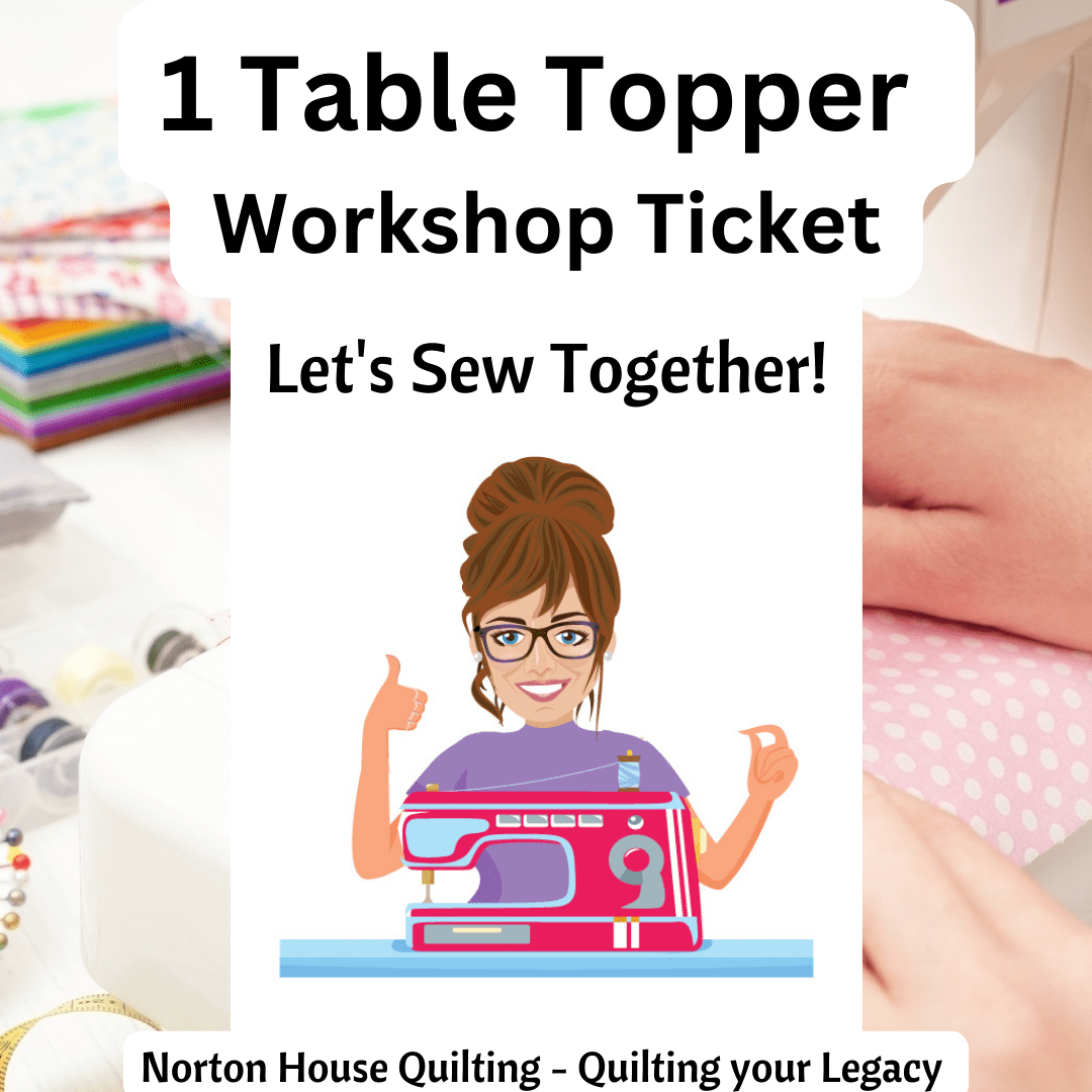 Sewing Ticket to Quilting with Emily