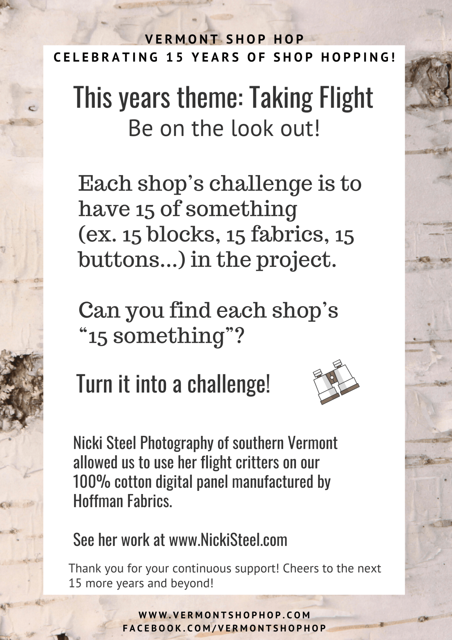 Vermont Shop Hop Panel - Norton House Quilting