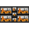 Grey Jack-o-lanterns - Michael Miller - Halloween Fabrics - Panel